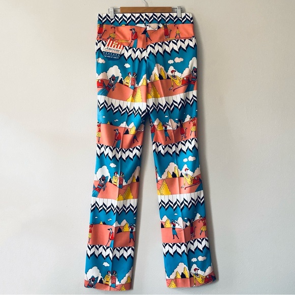 Vintage David Smith Golf Pants • Men’s Colorful ’70s Poly Slacks • 34 36 38 - Picture 2 of 14